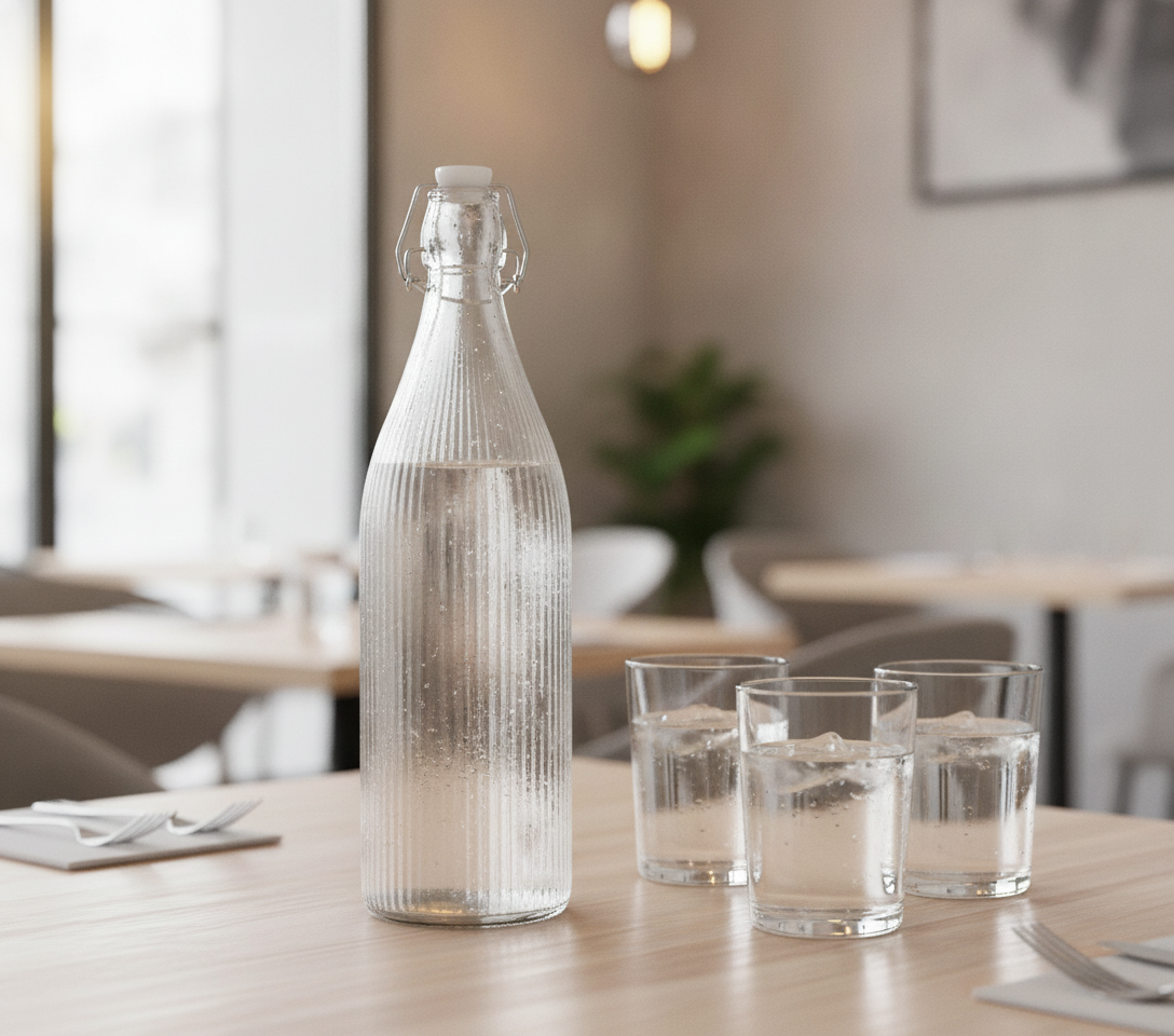 Glass Striped Swing Bottle 1L/ 35oz - Image 2