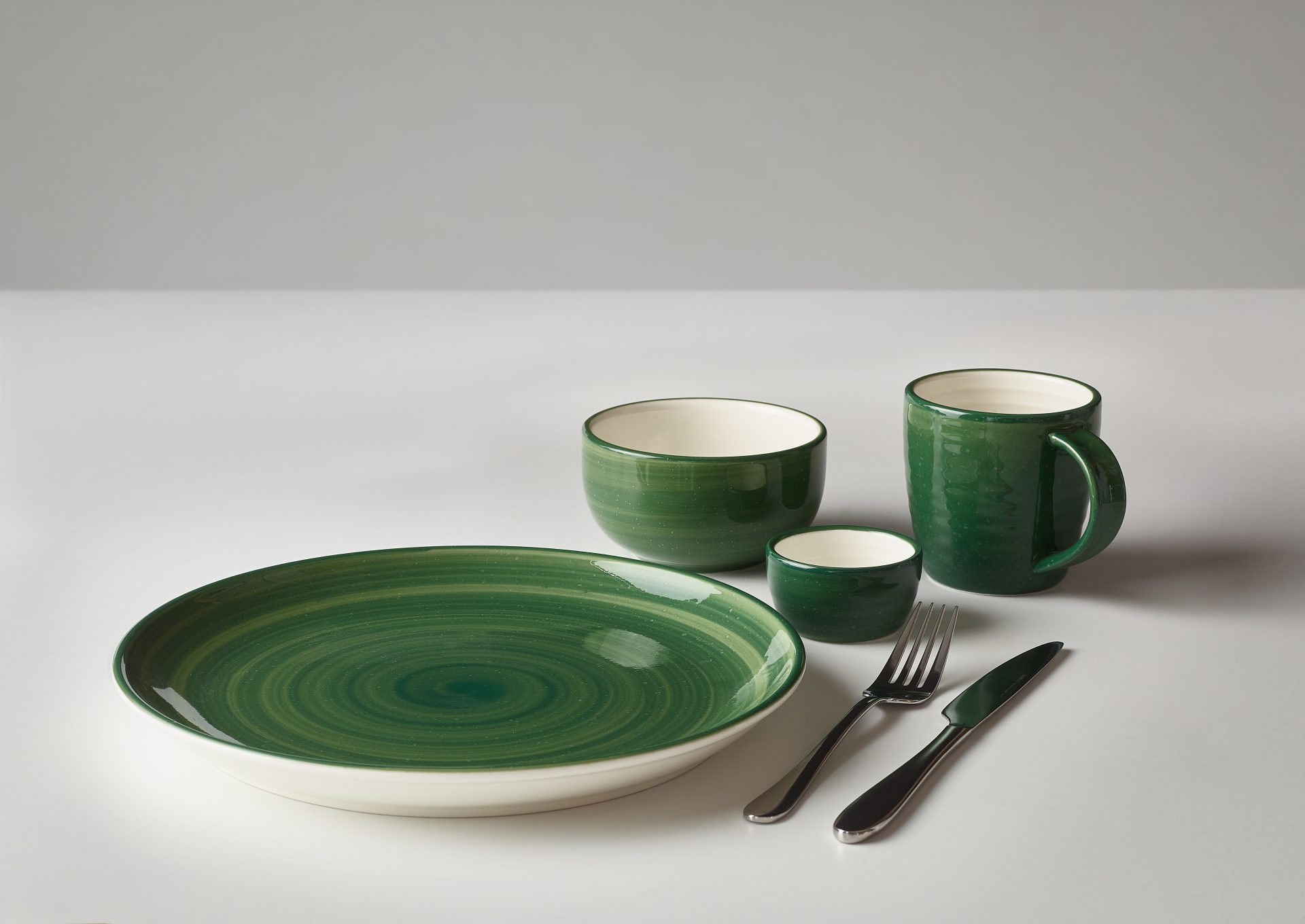 Miro Porcelain Green Round Bowl 11.5cm - Image 5