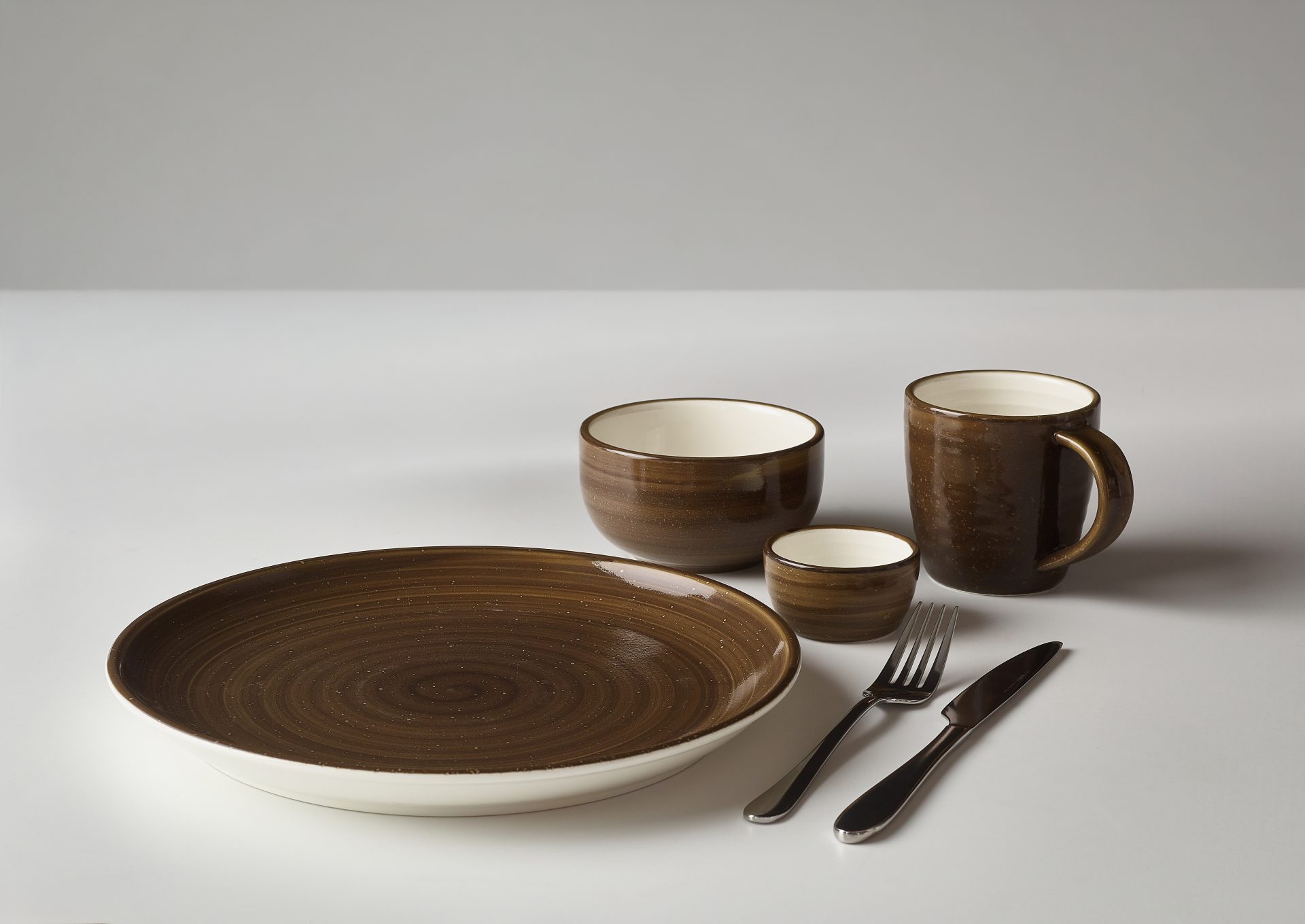 Miro Porcelain Grey Coupe Plate 27.5cm - Image 3