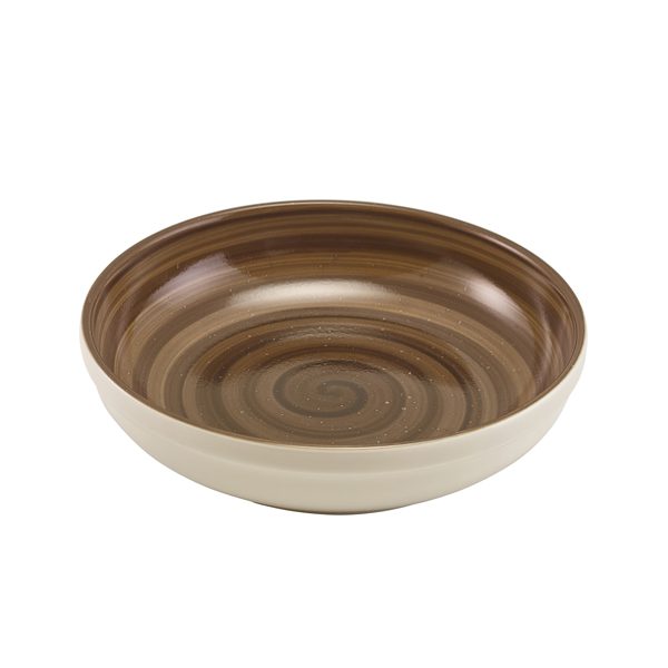 Miro Porcelain Grey Coupe Bowl 23cm
