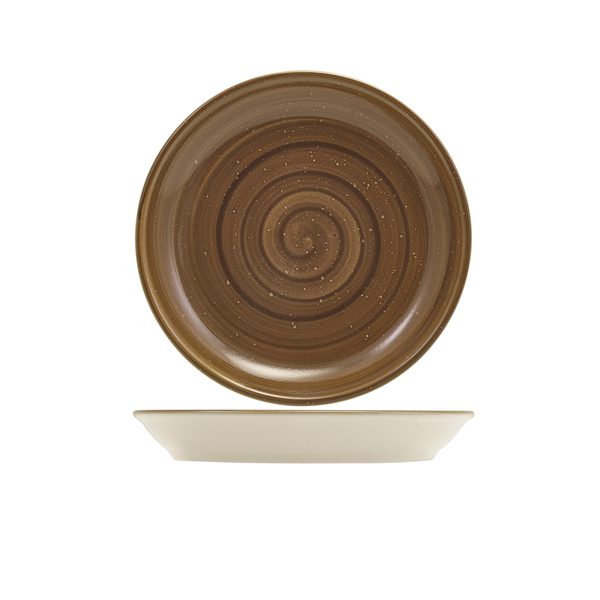 Miro Porcelain Grey Coupe Plate 19cm