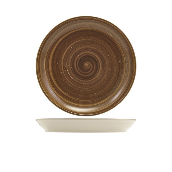 Miro Porcelain Grey Coupe Plate 24cm