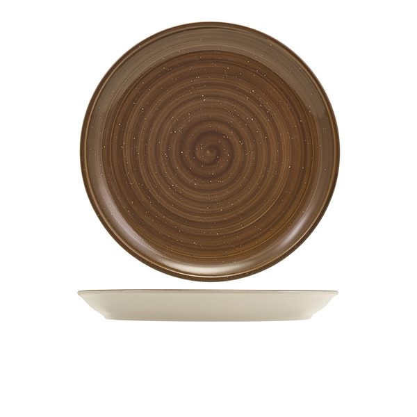 Miro Porcelain Grey Coupe Plate 27.5cm