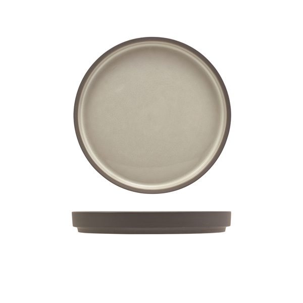 Kava Porcelain Grey Presentation Plate 18cm