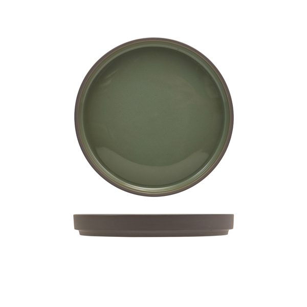 Kava Porcelain Green Presentation Plate 18cm