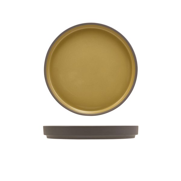 Kava Porcelain Yellow Presentation Plate 18cm
