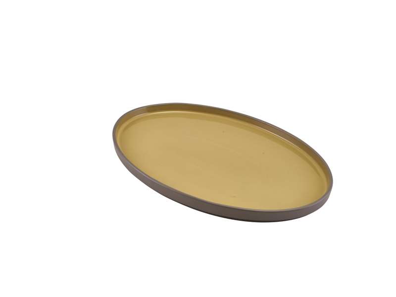 Kava Porcelain Yellow Oval Plate 28cm