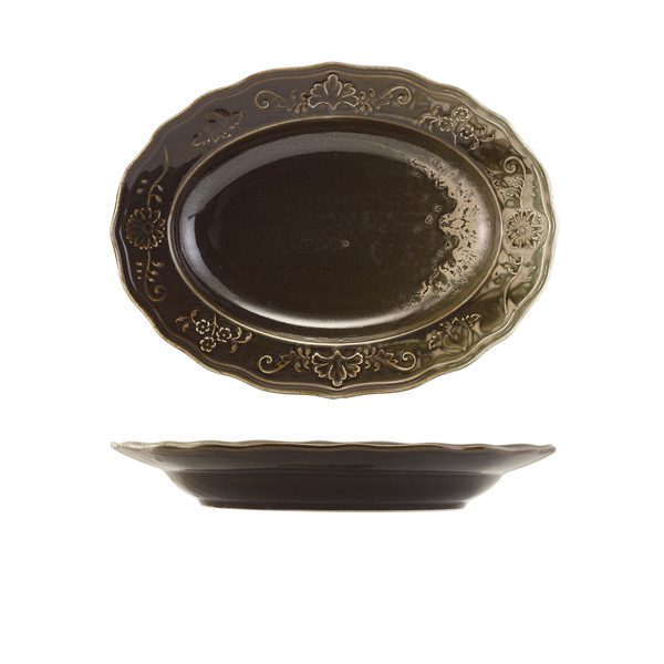 Reverie Porcelain Ivy Oval Plate 32cm