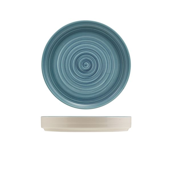 Miro Porcelain Blue Presentation Plate 18cm