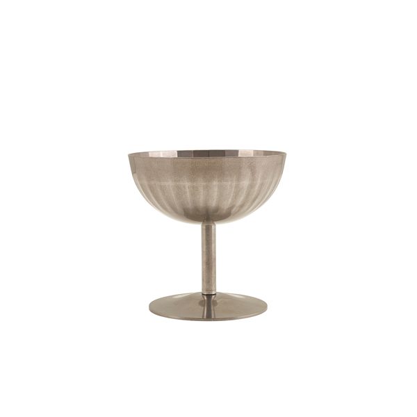 Fluted Vintage Steel Stemmed Sundae Cup 10cm