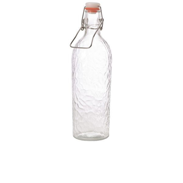Glass Hammered Swing Bottle 1L/ 35oz