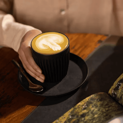 Black Reusable Coffee Cup